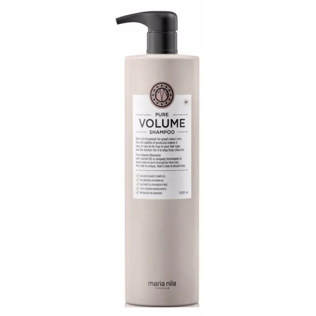 Bouteille de shampooing Maria Nila Pure Volume, 350ml.