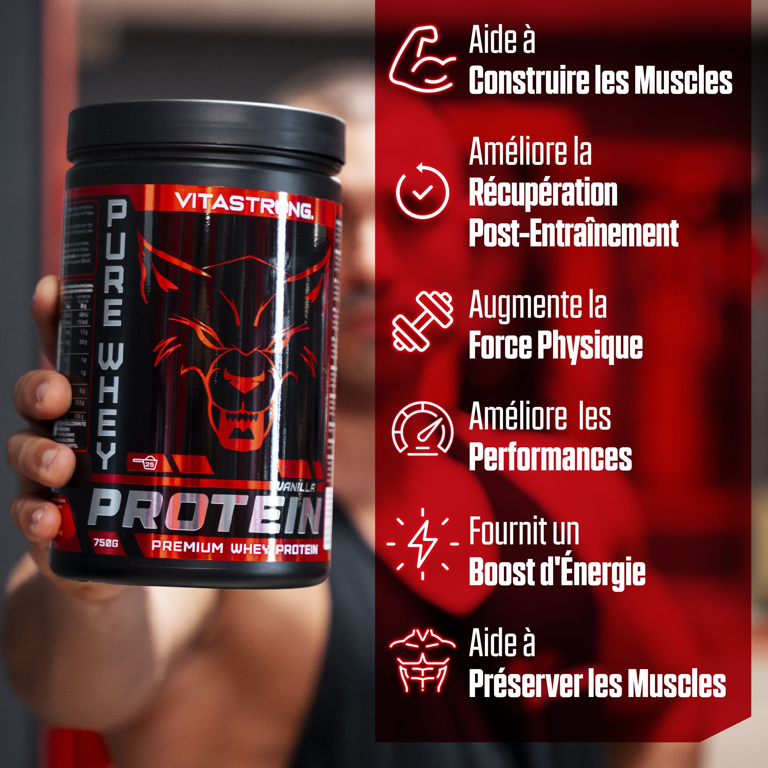 Vitastrong Pure Whey Protein - Vanille