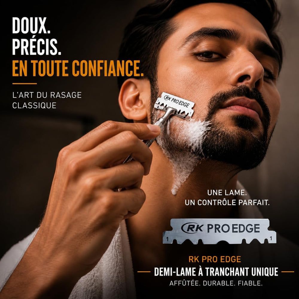 Monsieur BARBIER - Lames simple tranchant pour shavette