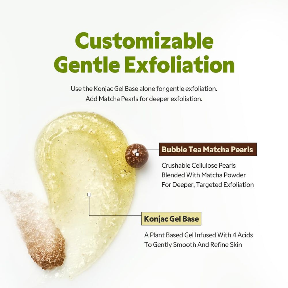 Gommage TIRTIR Matcha Bubble Tea – gommage doux au matcha & konjac