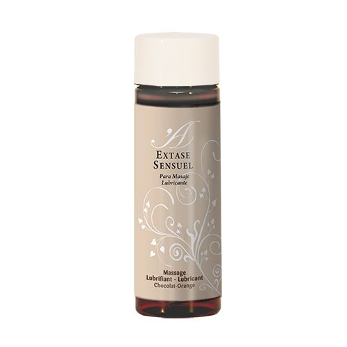 Flacon de lubrifiant de massage, Chocolat-Orange.