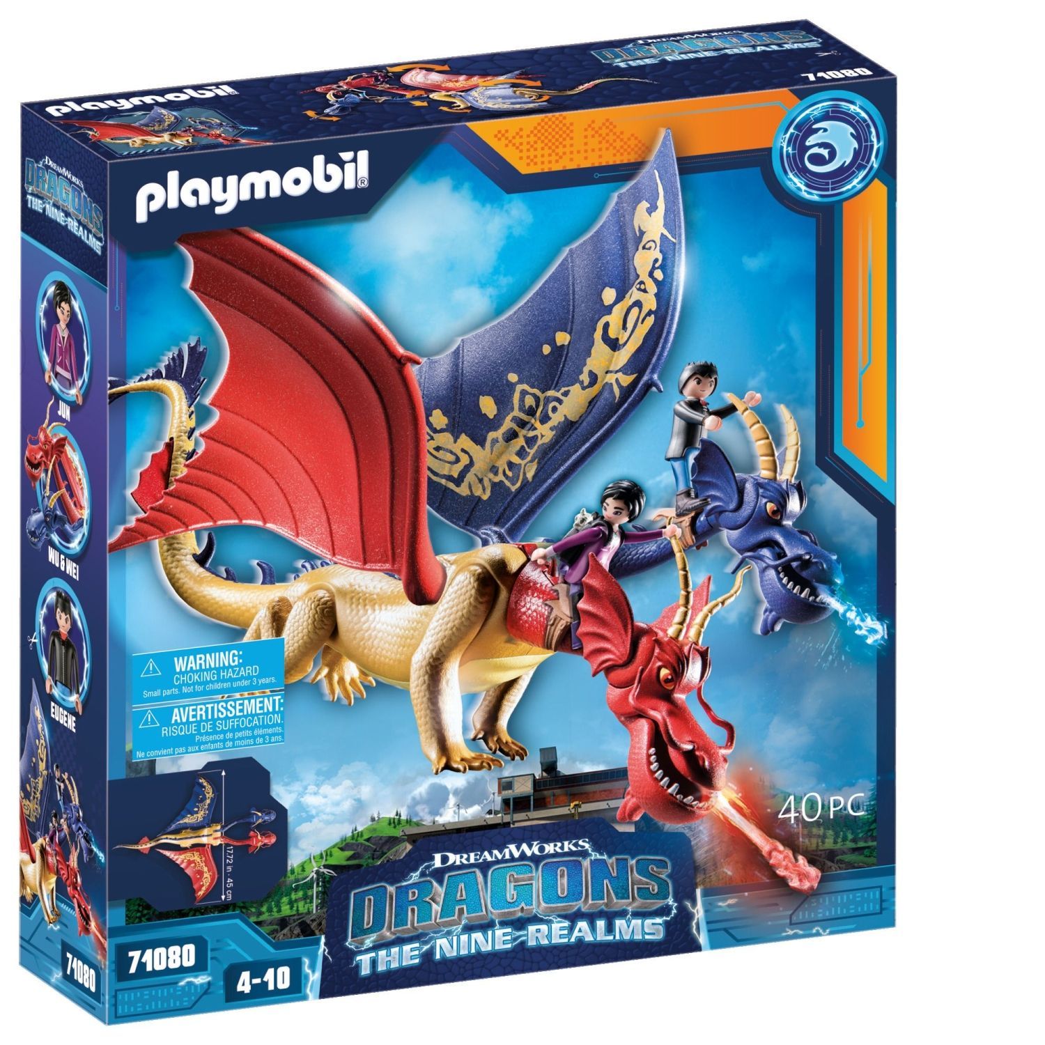 playmobil 71080 Dragons : The Nine Realms - Wu & Wei, Jeu de construction