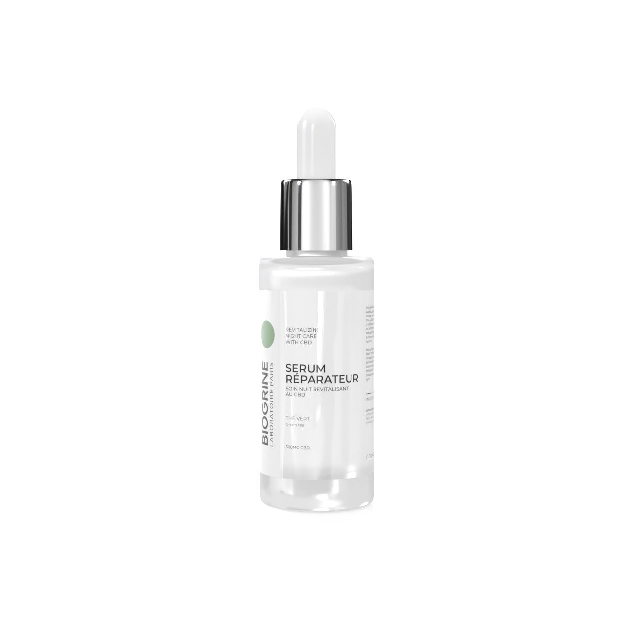 BIOGRINE Sérum Réparateur – Soin de nuit revitalisant au CBD et thé vert régénérant