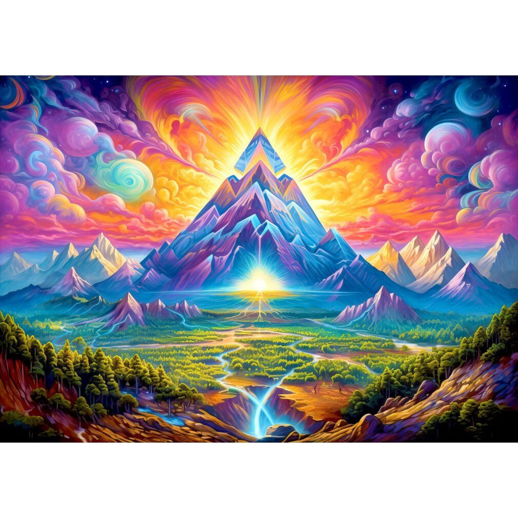 enjoy Puzzle Pyramides dans la forêt 1000 pièces