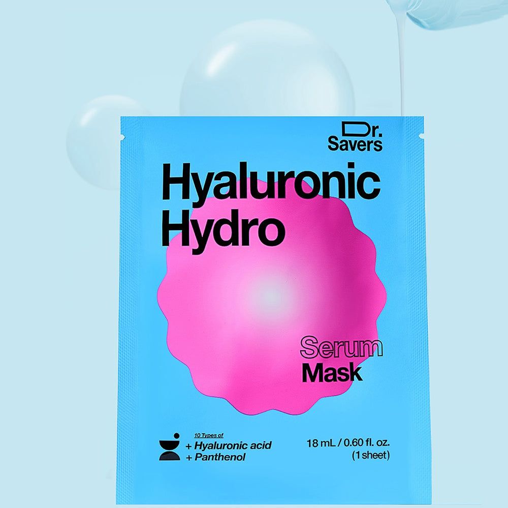 IT'S SKIN Dr. Savers Hyaluronic Hydro Masque Sérum, 18 ml, avec acide hyaluronique et panthénol.