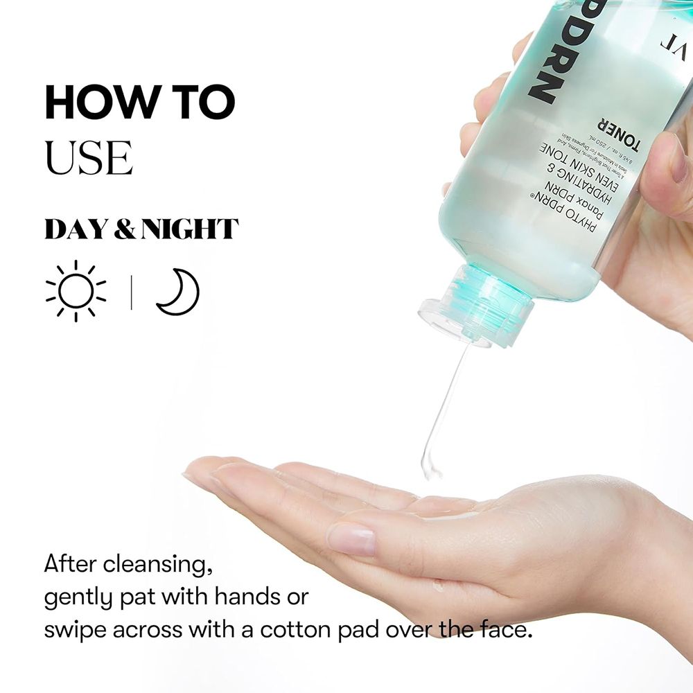 Instructions d'utilisation : Jour & Nuit. Le toner est versé sur la main.