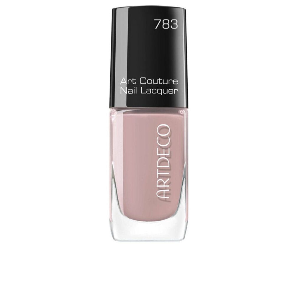 Vernis à ongles Artdeco Art Couture, teinte 783. Flacon avec bouchon noir. Vernis rose. Marque Artdeco.
