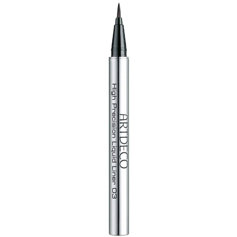 Stylo argenté pour eye-liner liquide marqué "ARTDECO High Precision Liquid Liner 03".