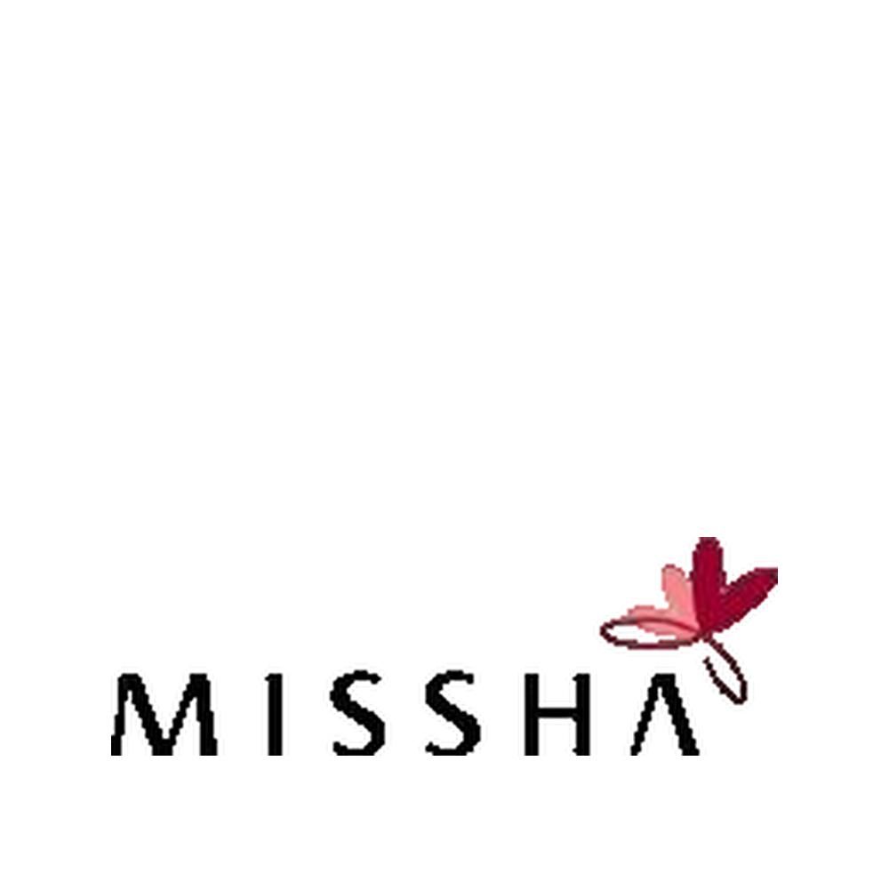 MISSHA logo met een gestileerde vlinder.