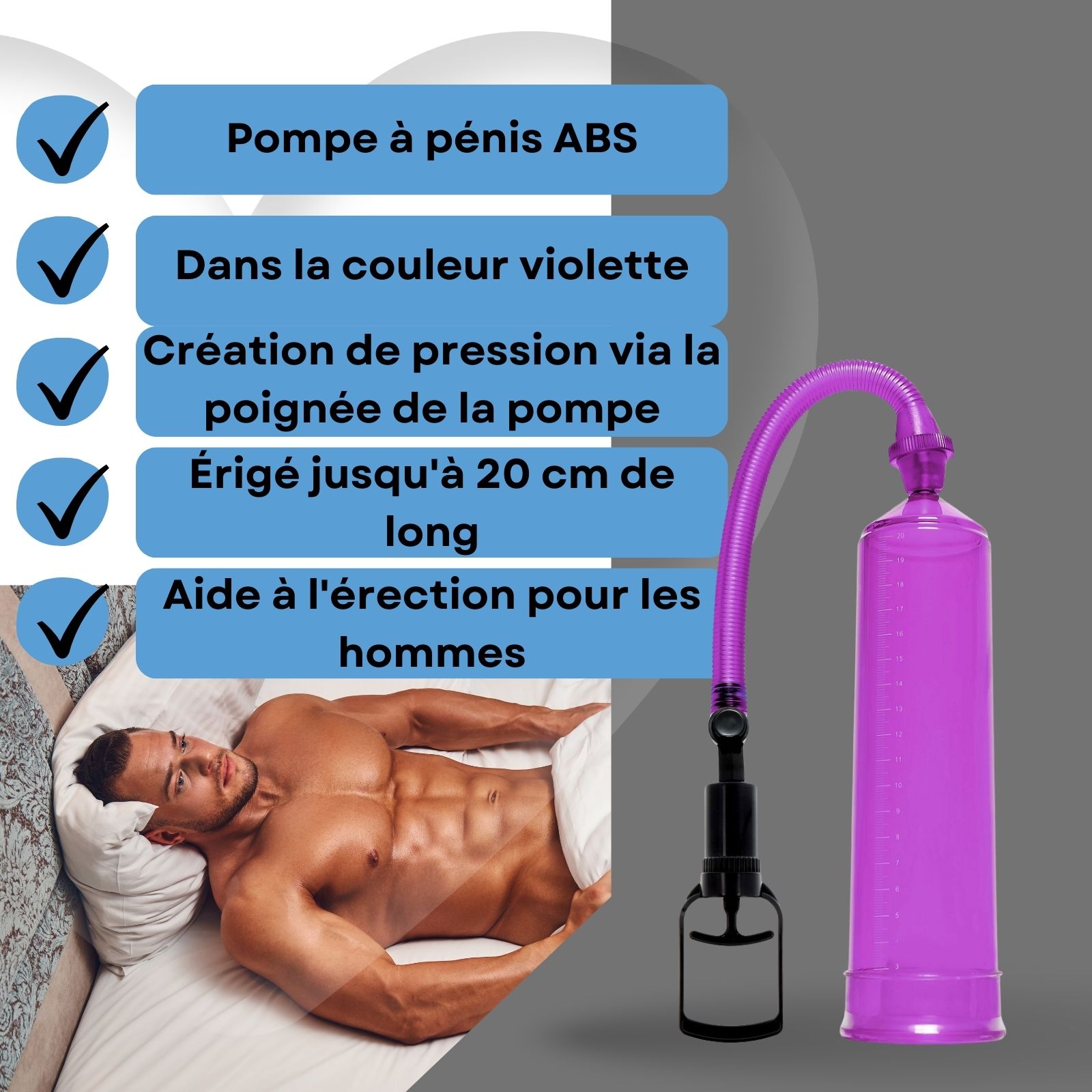 Lovelyness - Pompe à pénis avec poignée de pompe