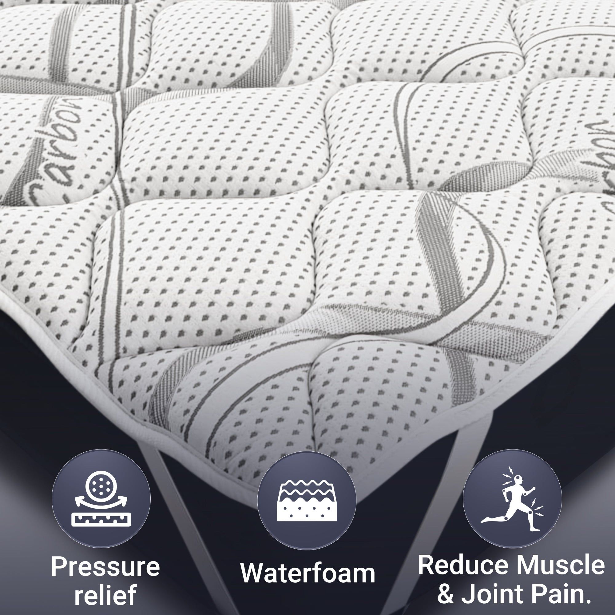 The White Stone Topmatras 130x190 ademend hoogte 5 cm | Ergonomische matraskorretor