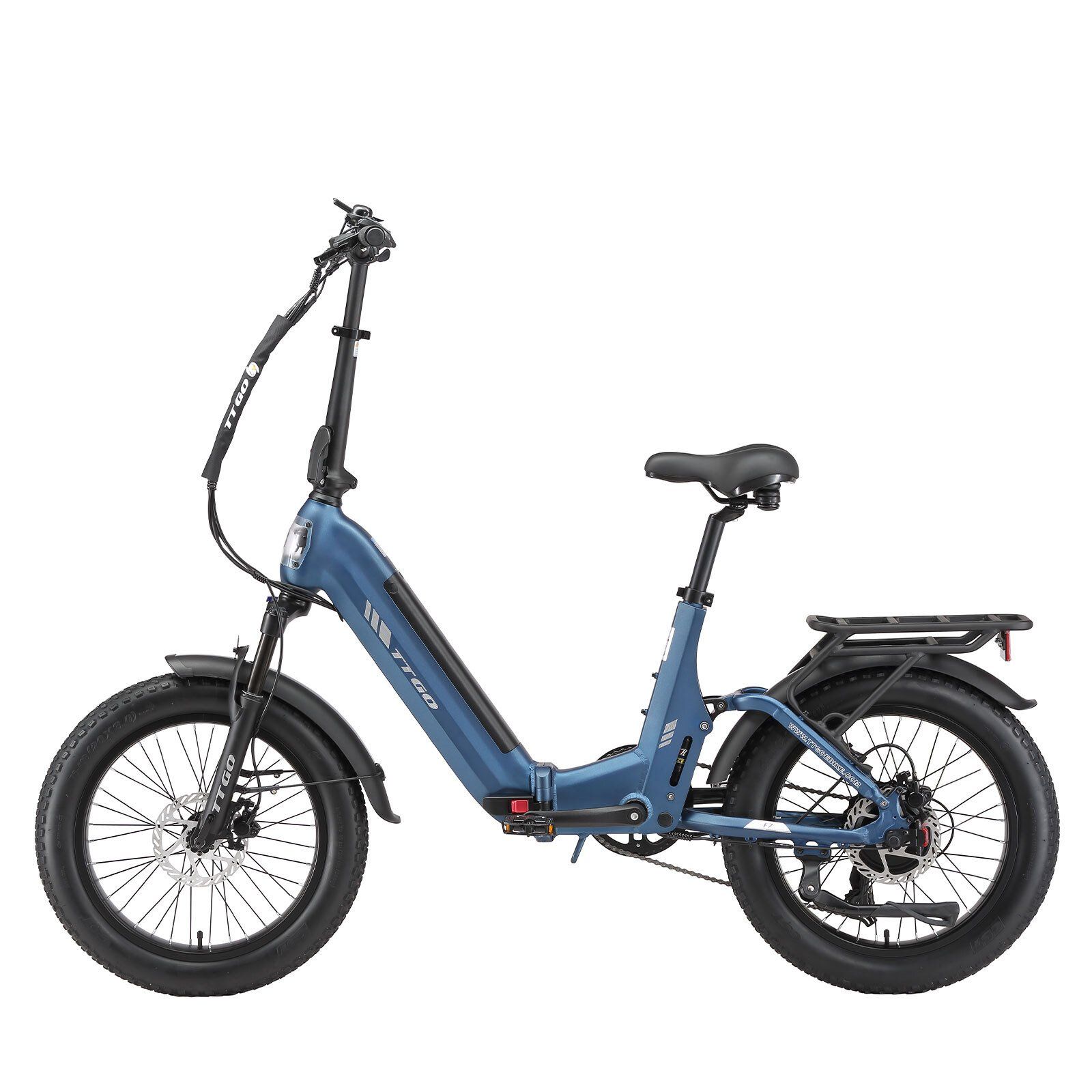 TTGO F7 Vélo électrique pliant, batterie 48 V 15 Ah, freins à disque hydrauliques