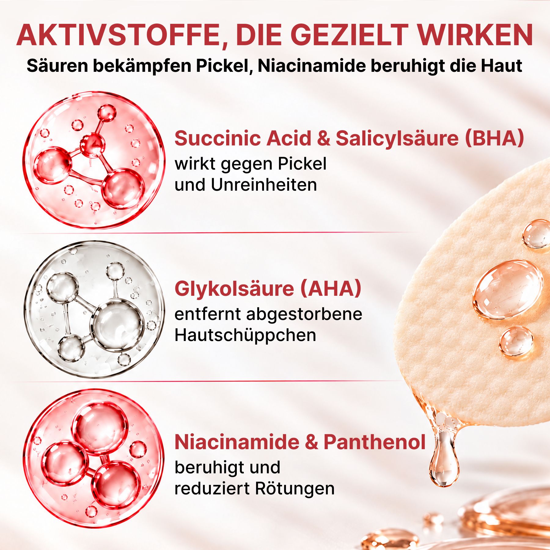 Medicube BHA, AHA Barnsteenzuur Reinigingspads Gezichtsscrub
