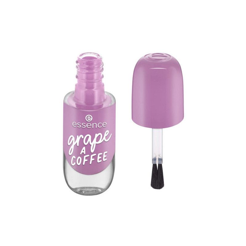 Essence nagellakflesje in zachtroze, opschrift "I'm peachy today!".