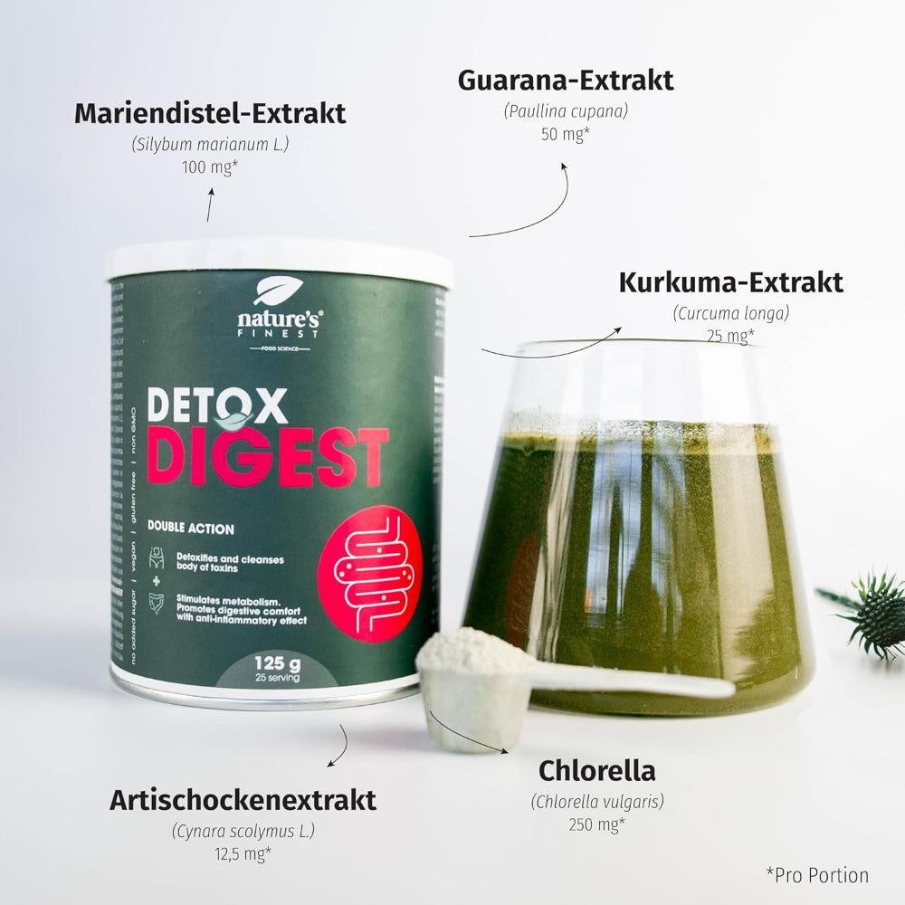 Nature's Finest Detox Digest - 2-in-1 spijsverteringsontgifting