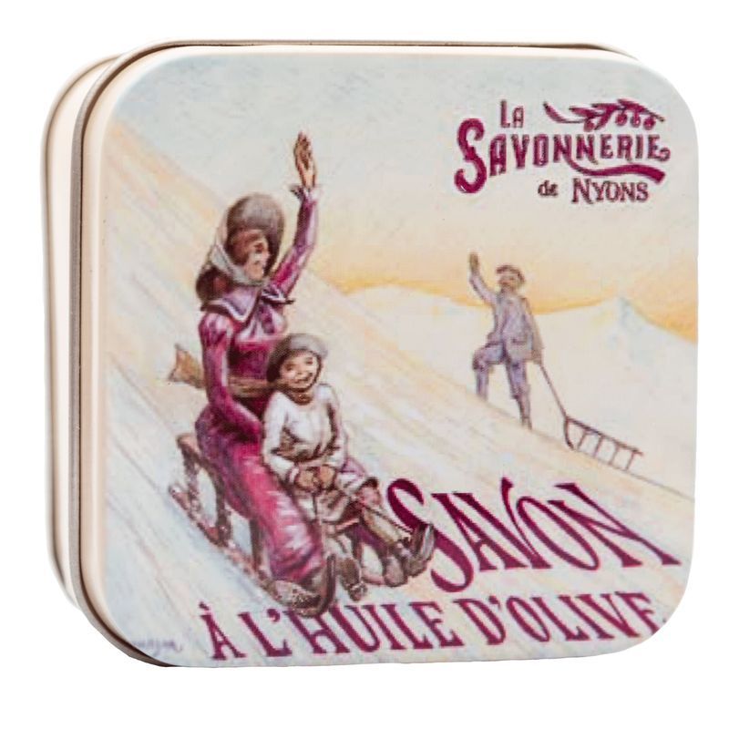 La Savonnerie de Nyons - Coffret métal avec savon - Promenades en traîneau