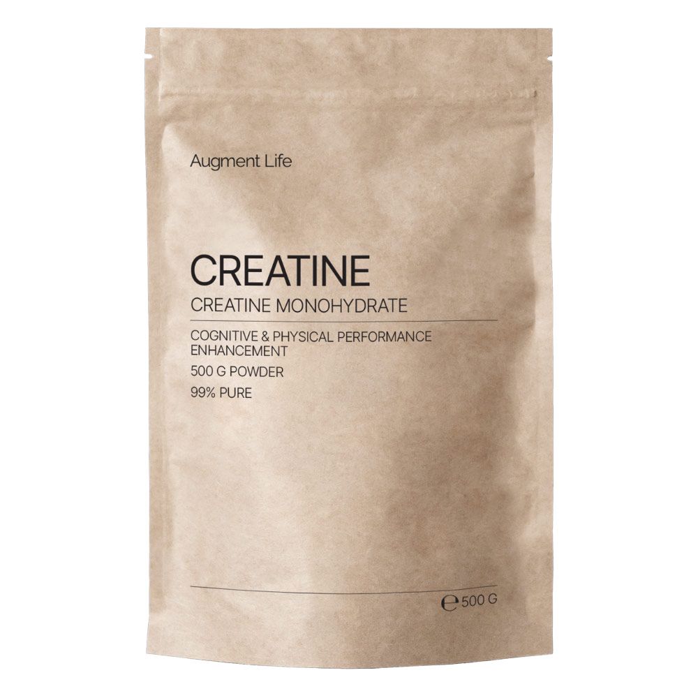 Sachet de créatine Augment Life, 500g, 99% pur.