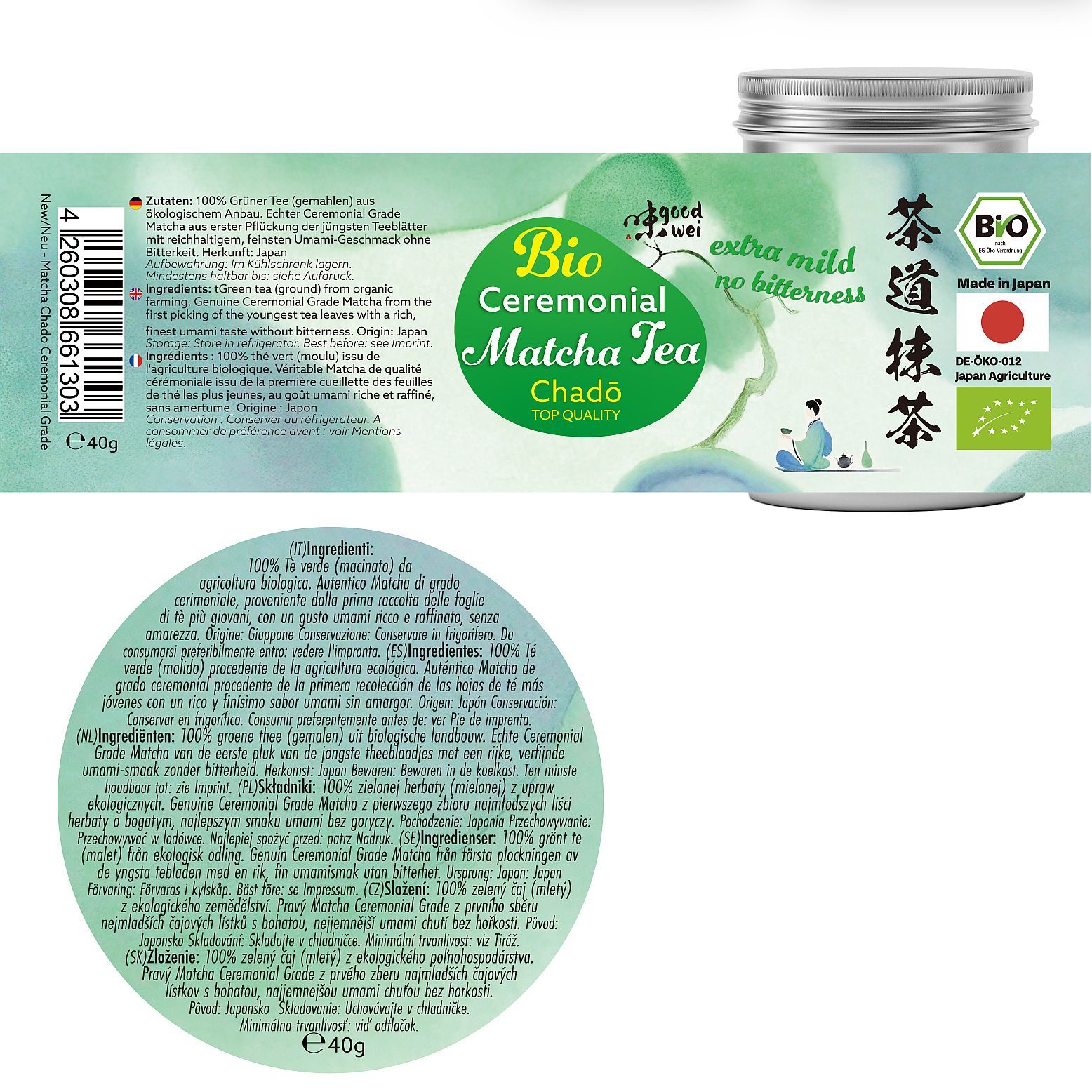 Good wei Matcha Chadō biologique japonais