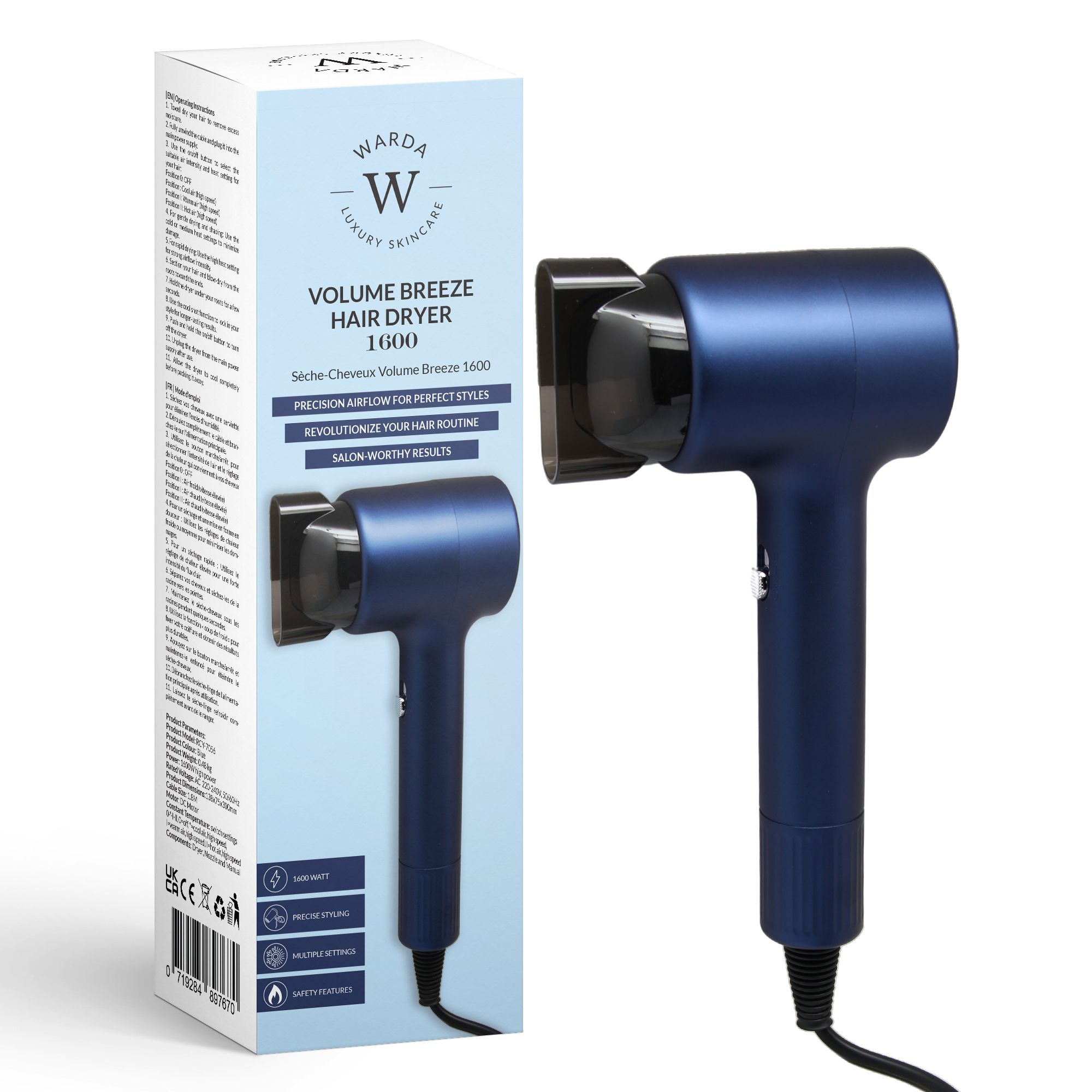 ErthSkin London SÈCHE-CHEVEUX VOLUME BREEZE 1600