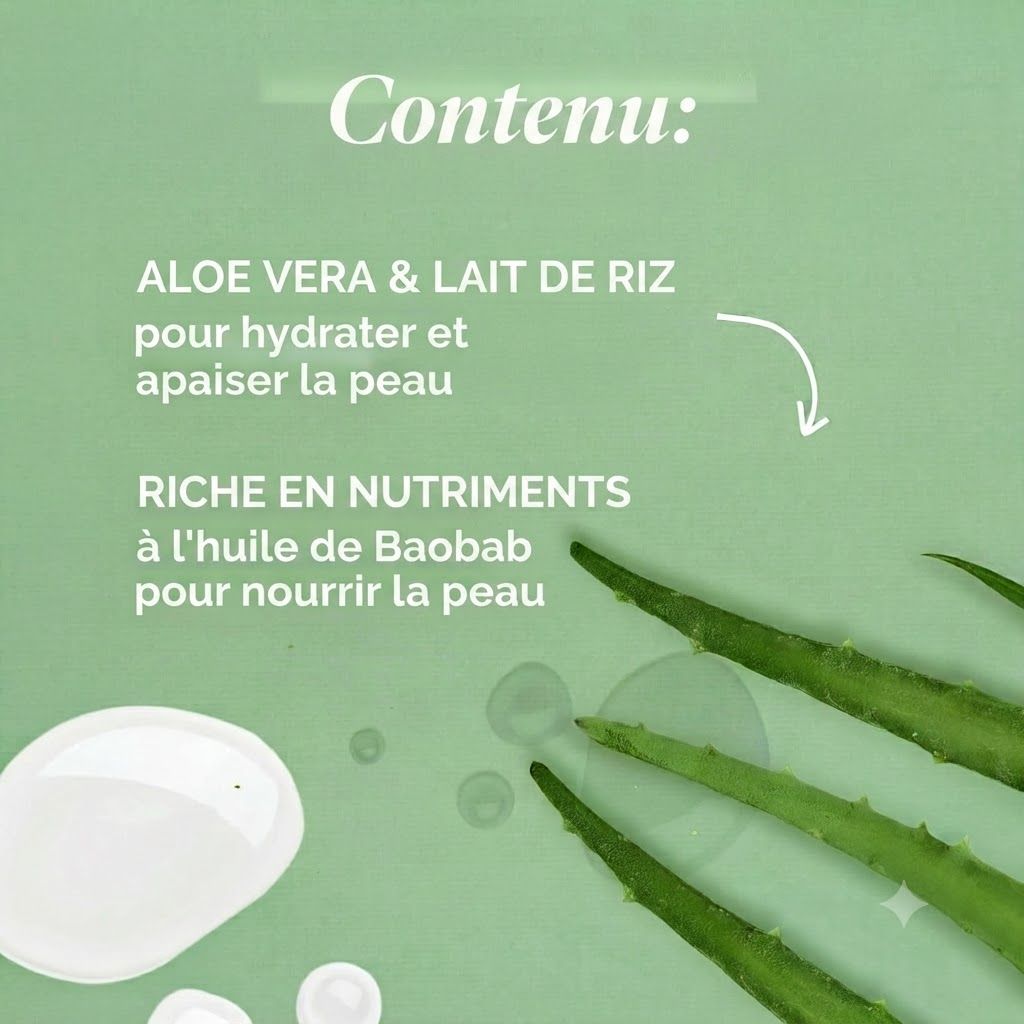 Tube de crème pour les mains Burt's Bees à l'aloe vera et au lait de riz.