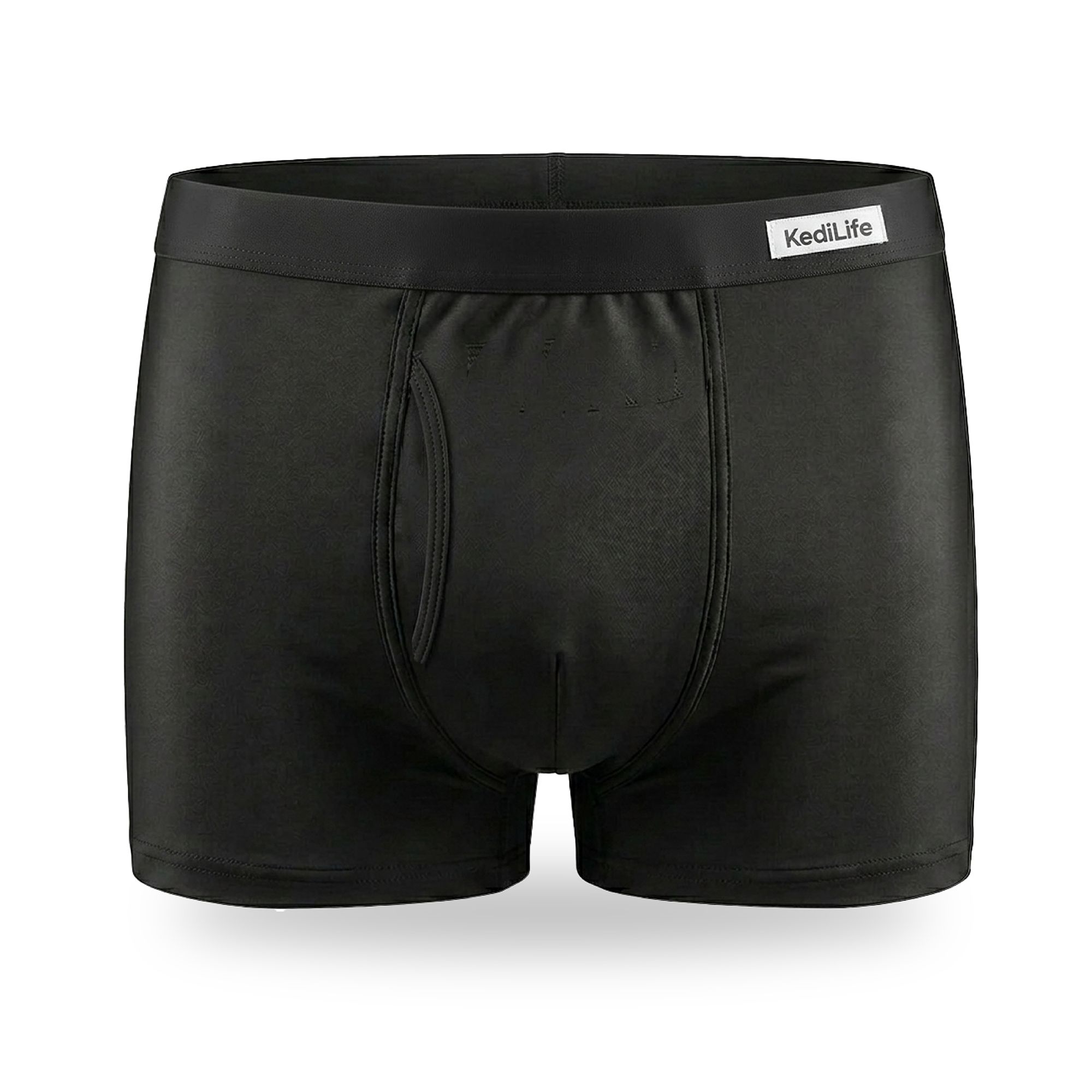 KediLife Boxers pour Incontinence Homme, Boxer Absorbants Noir