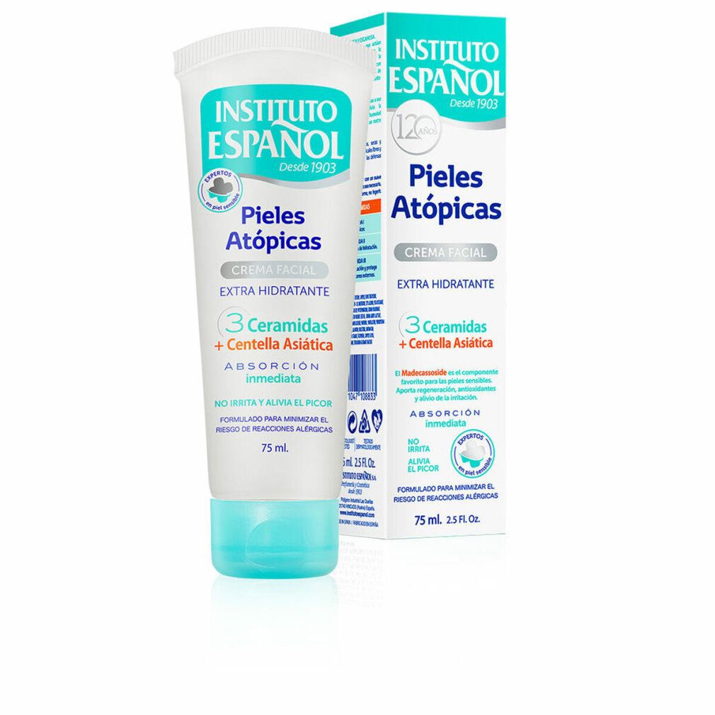 Crème Visage Atopique : Tube et boîte avec 3 Céramides et Centella Asiatica.