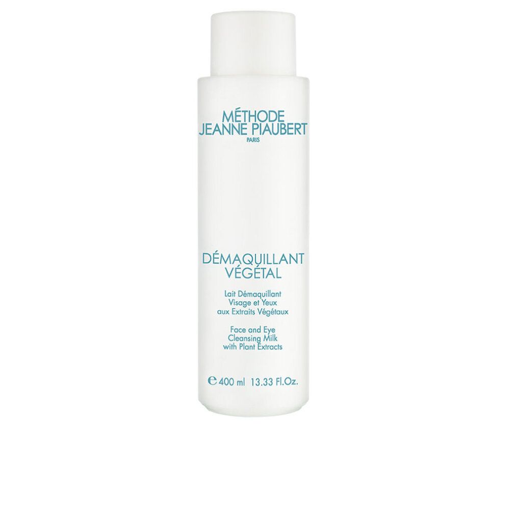 Witte fles Jeanne Piaubert Reinigingsmelk met Plantenextracten, 400 ml.