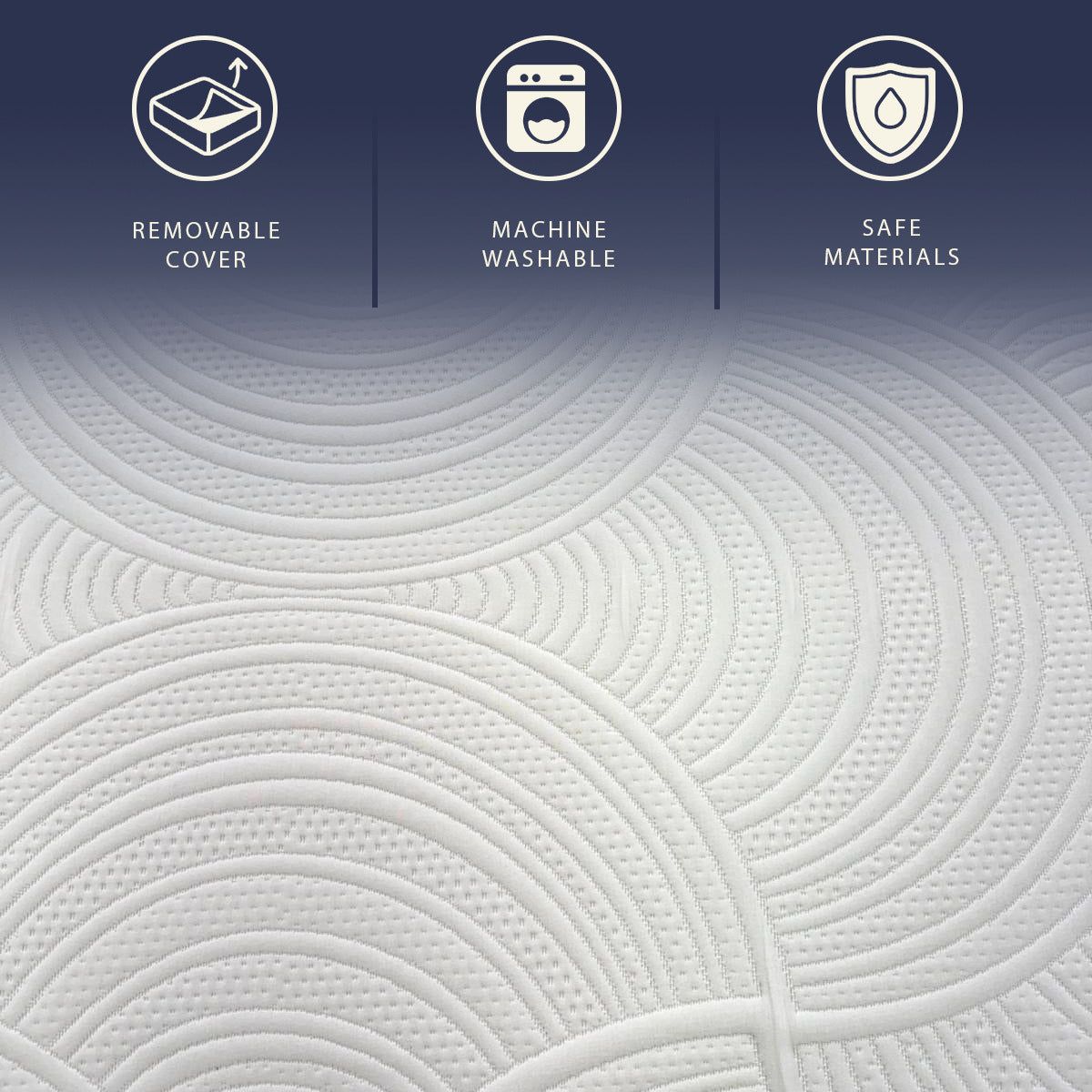 The White Stone Matras 90x190 Pocketveren en Memory Schuim | Hoogte 30 cm
