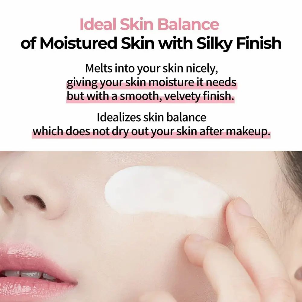 Tekst over huidbalans. Crème aangebracht op de huid. Merk: numbuz:n. Tekst over huidbalans.