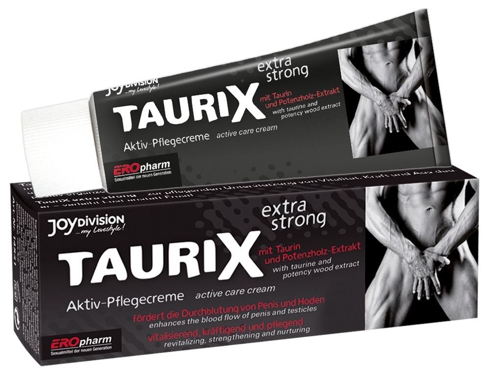 Tube et boîte pliante de crème de soin actif TauriX special.