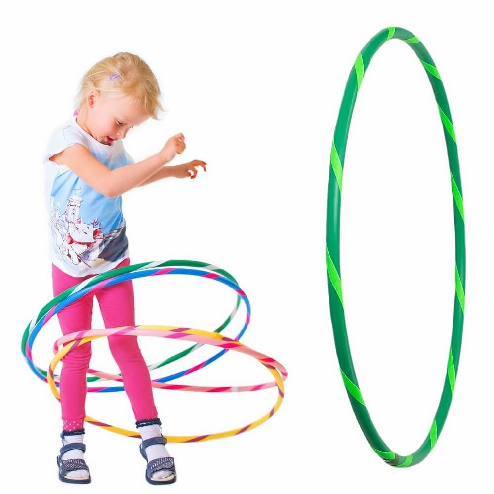 Hoopomania hula hoop enfant avec ruban grip | Ø 60 cm | Vert-Vert