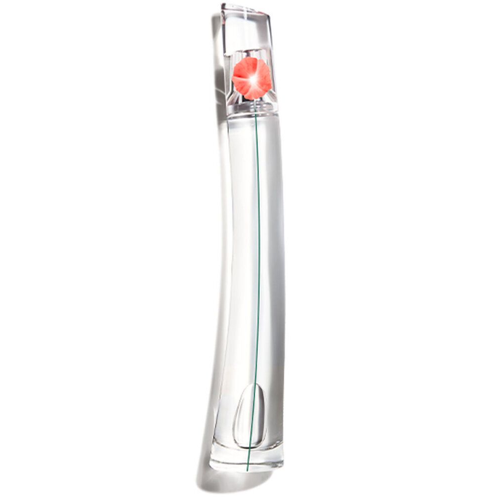 Flacon Kenzo Flower By Kenzo L'Absolue Eau de Parfum avec une fleur rouge dans le bouchon.
