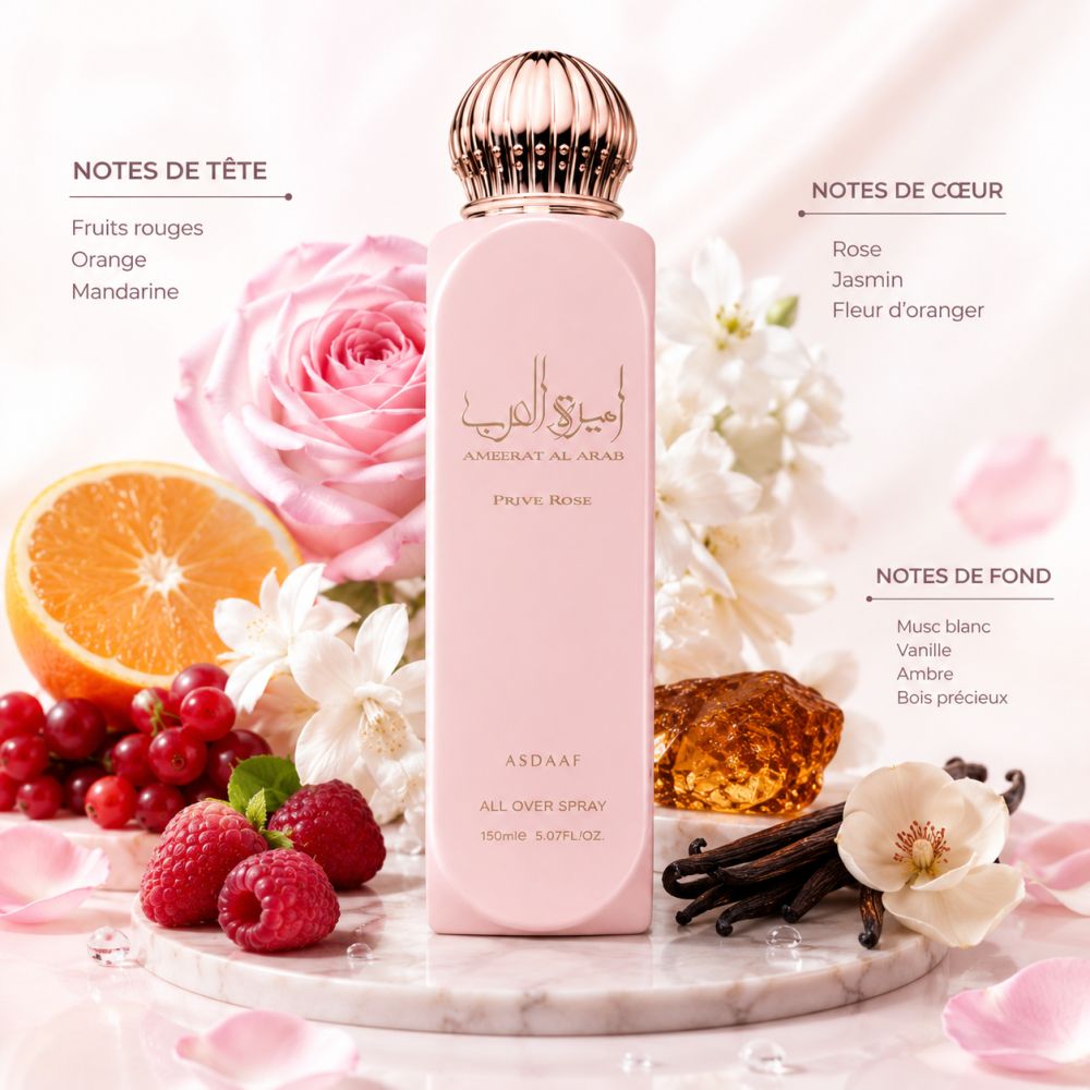 Lattafa - Brume Corporelle Ameerat Al Arab Privé Rose