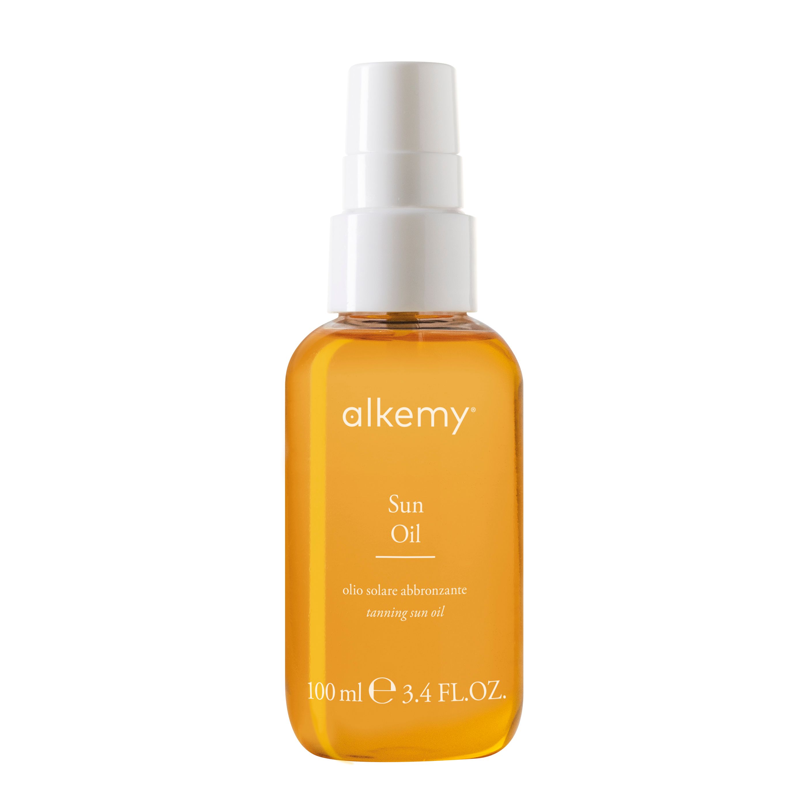 Alkemy Huile Solaire Bronzante avec Protection UVA UVB, Visage Corps et Cheveux