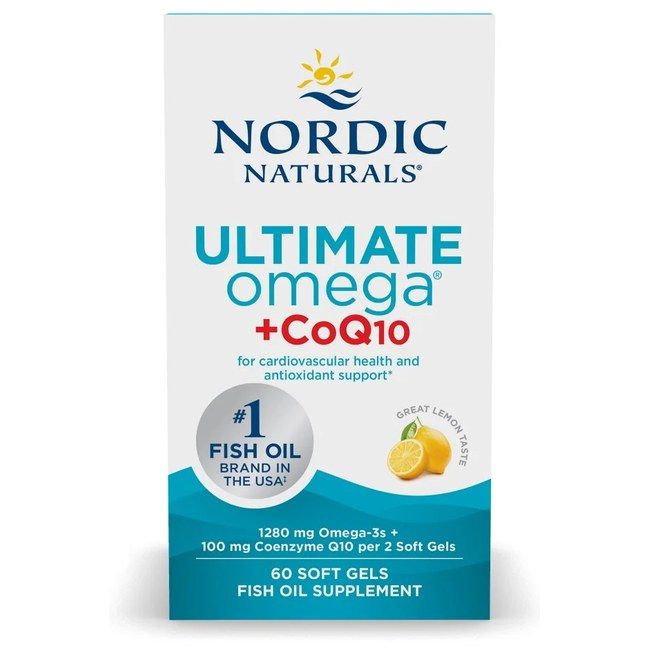 Nordic Naturals Ultimate Omega + CoQ10 - Délicieux goût citron