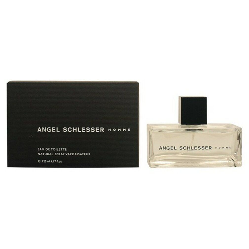 Flacon et boîte noire Angel Schlesser Homme Eau de Toilette. 125ml.