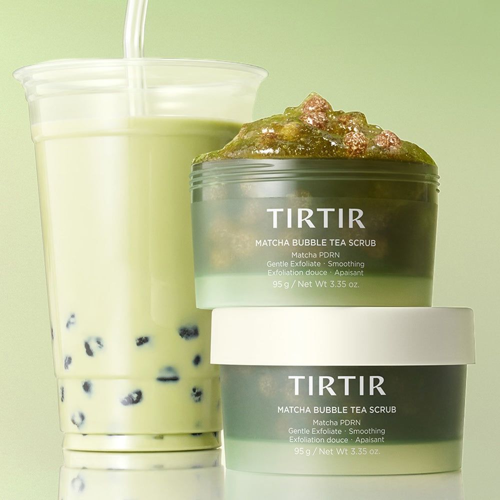 Gommage TIRTIR Matcha Bubble Tea – gommage doux au matcha & konjac