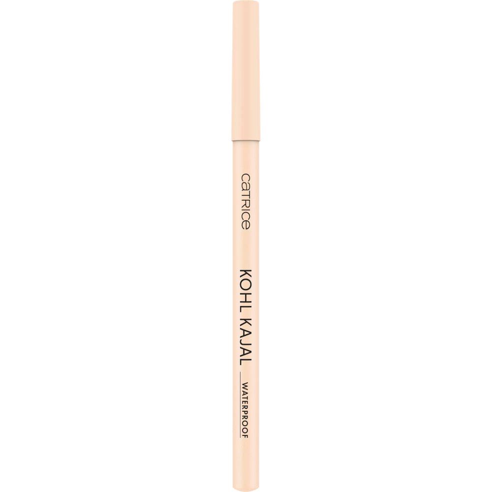 Crayon khôl beige avec texte noir. Inscription: CATRICE KOHL KAJAL WATERPROOF.