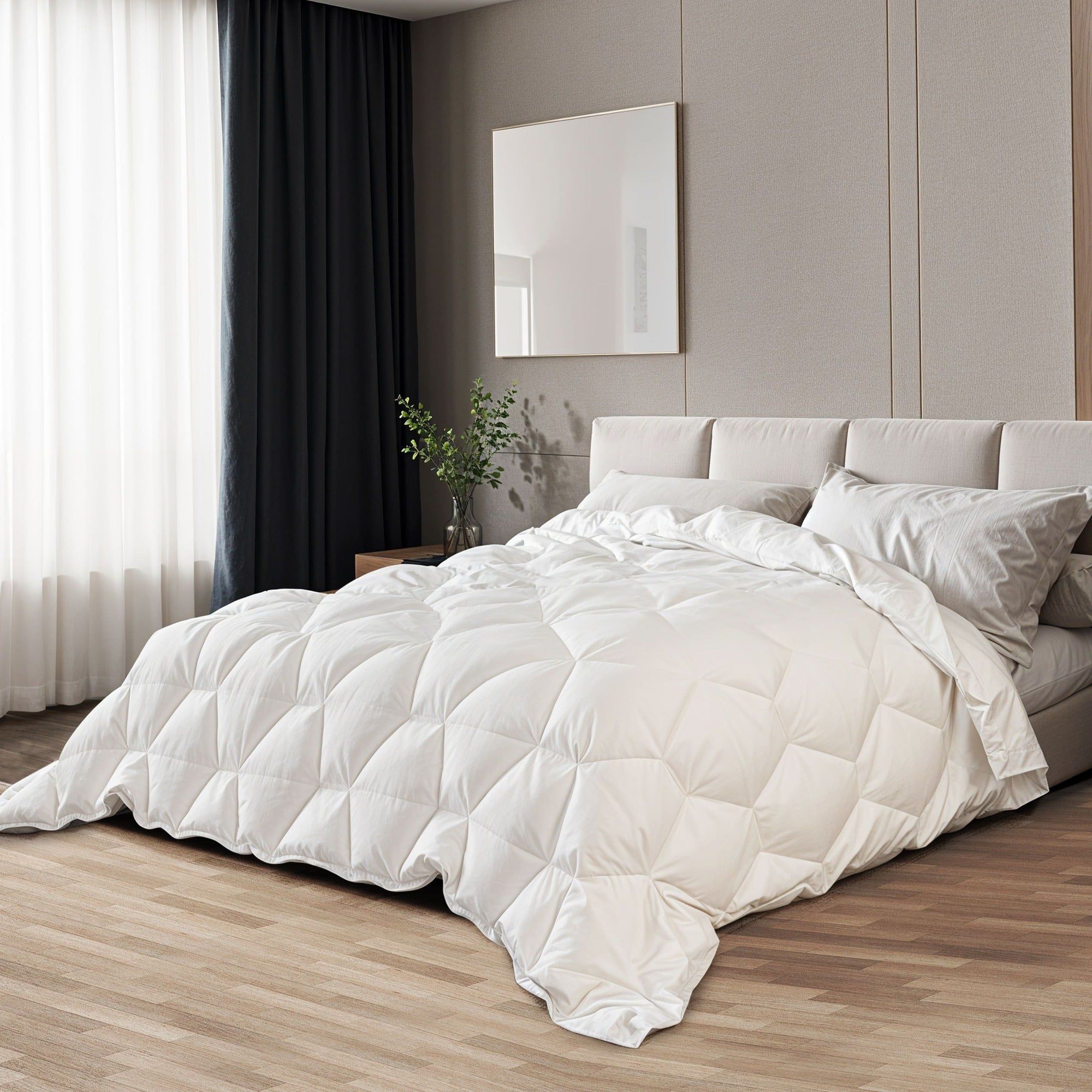 The White Stone Winterdekbed 200x220 cm 400 g | Warme en Zachte Soft-Vulling