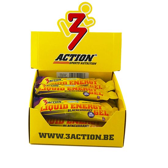 3Action Liquid Energy Gel Blackcurrant - doos 15x55ml