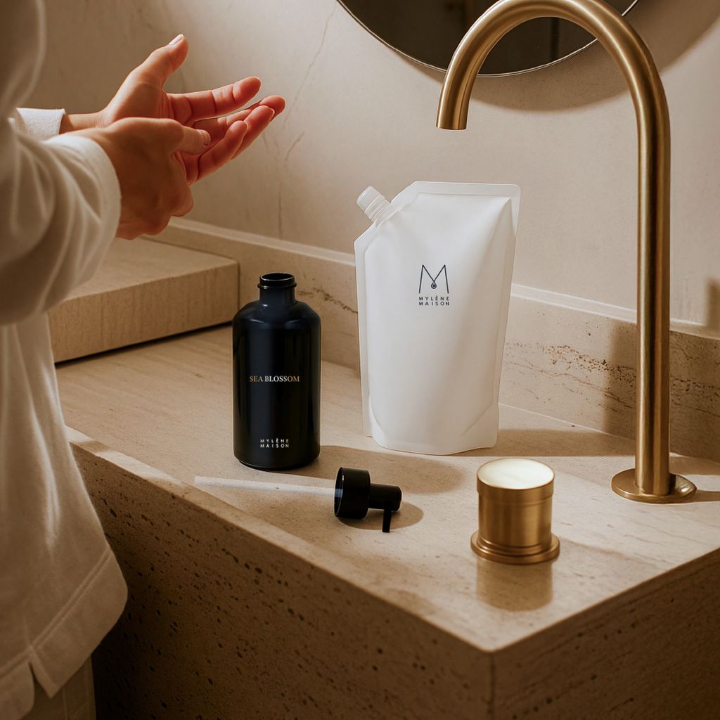 Mylène Sea Blossom Hand Wash Set | Handzeep met navulling