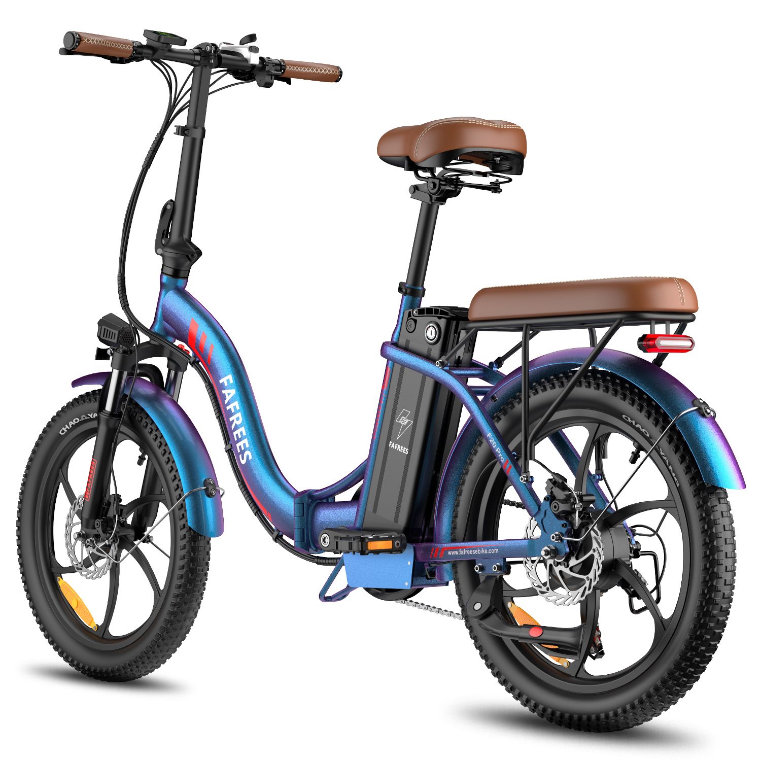 FAFREES F20 Pro Opvouwbare elektrische fiets met 20Ah accu, 20" Fat Tire, 7 versnellingen