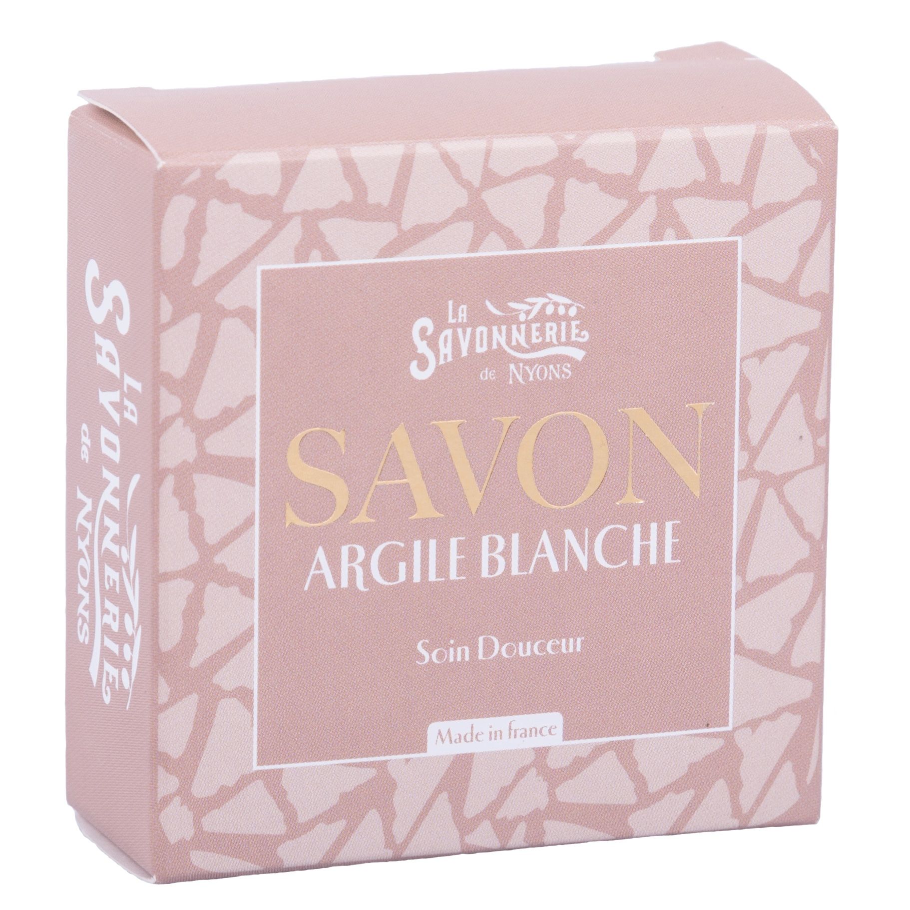 La Savonnerie de Nyons - Wellnesszeep in doosje - Witte kleizeep