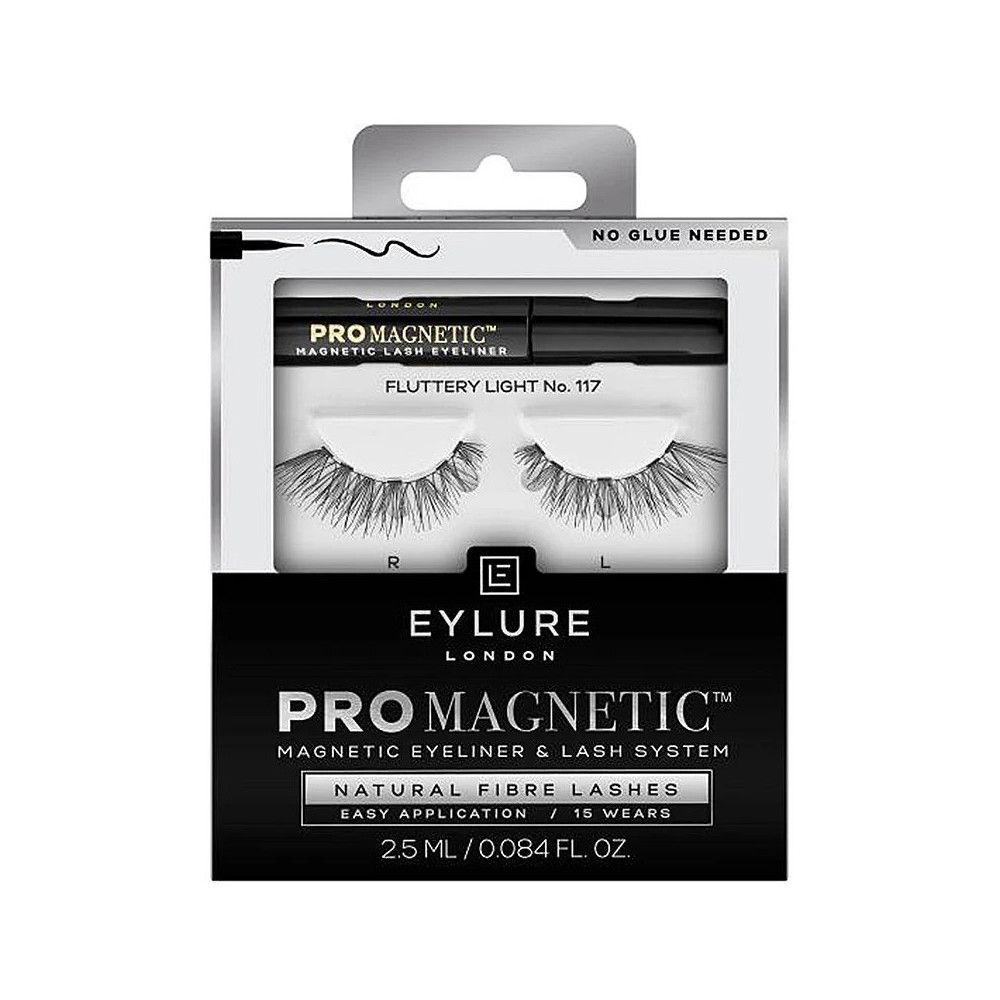 Eylure London ProMagnetic. Système de cils et eyeliner magnétique. Cils en fibres naturelles. Application facile. Sans colle.