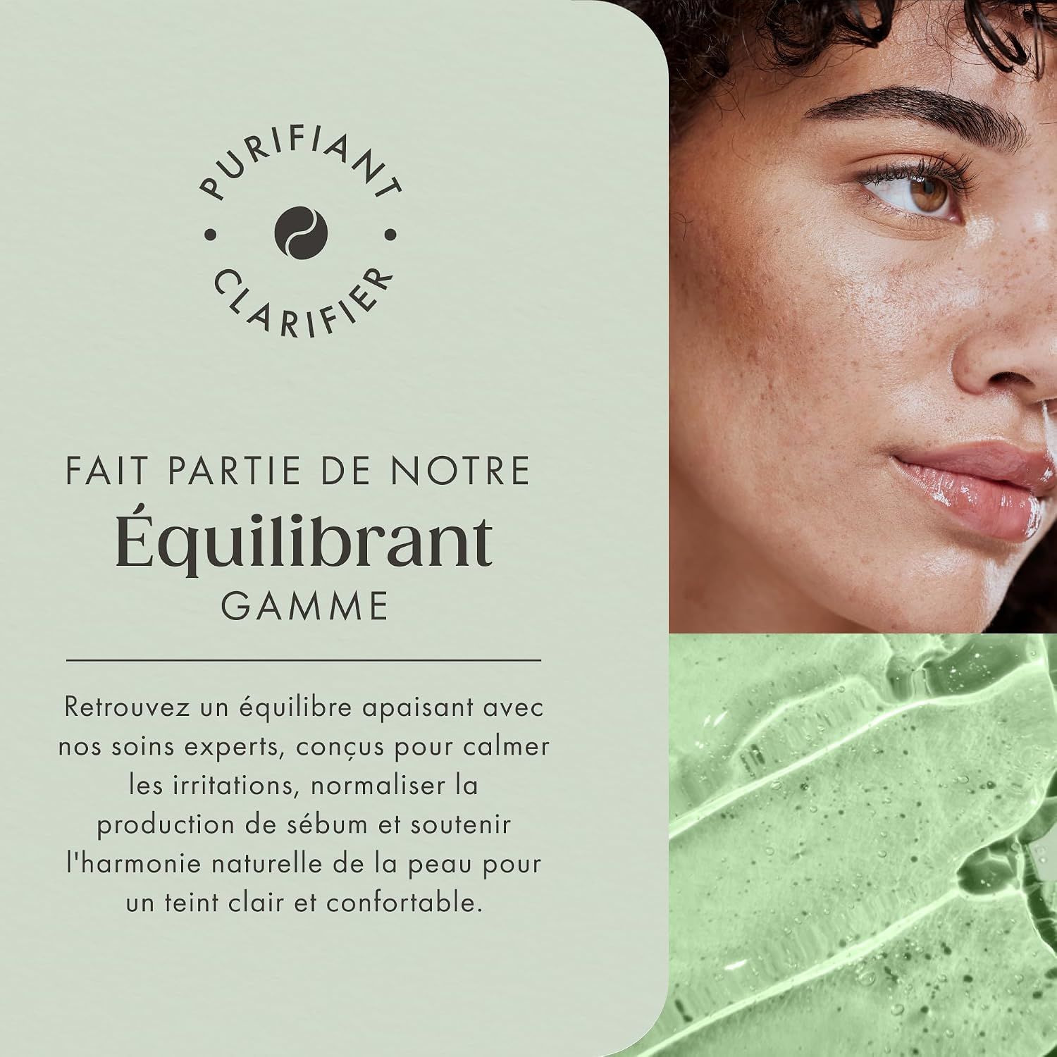 Sérum Équilibrant SATIN NATUREL : soin pour une peau claire et confortable.