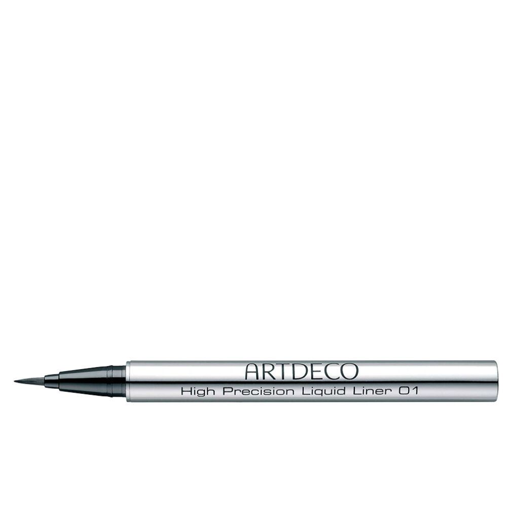 ARTDECO High Precision Liquid Liner 01 in zilveren huls met zwarte punt.