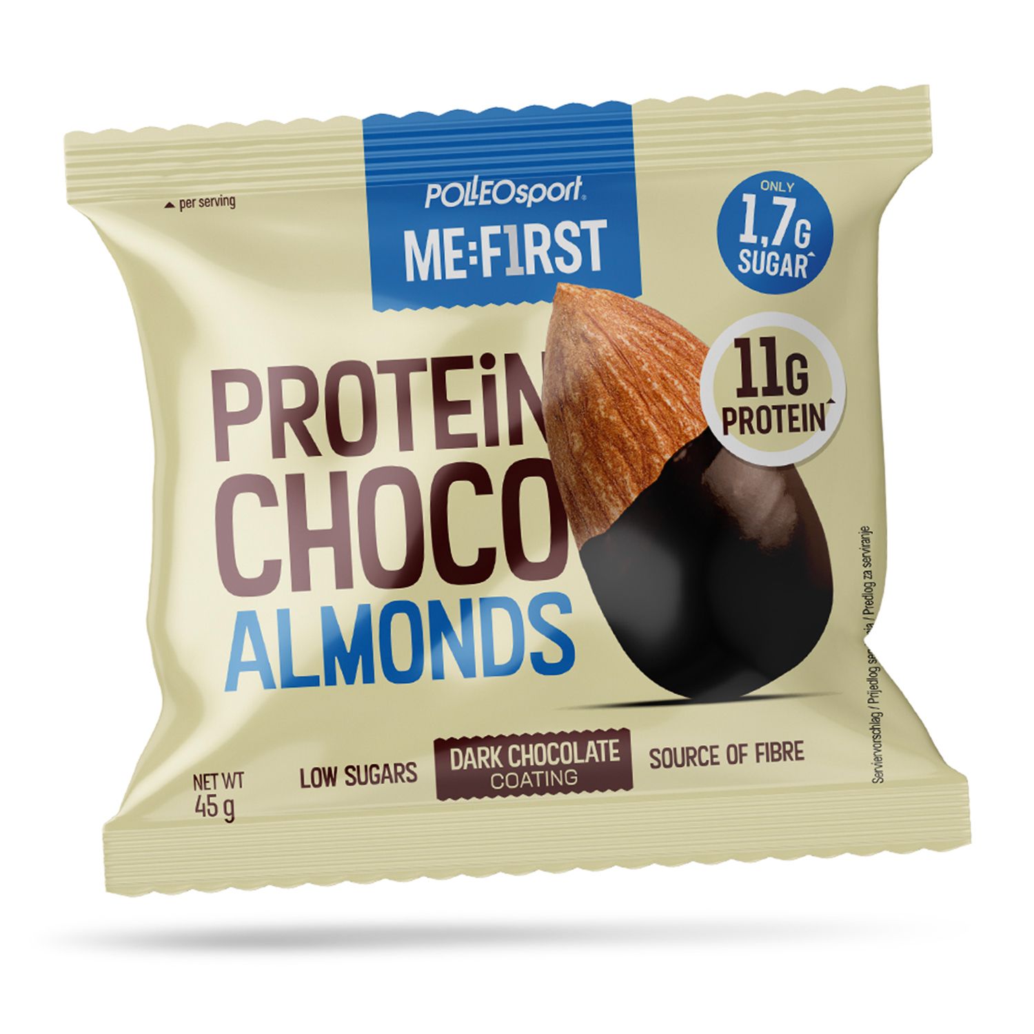 Polleo Me:First Protein Choco Almonds, 45 g