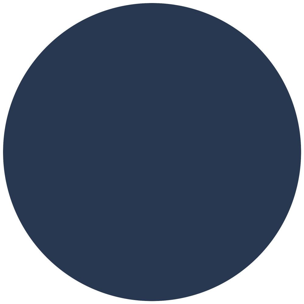 Cercle bleu foncé. Couleur unie.