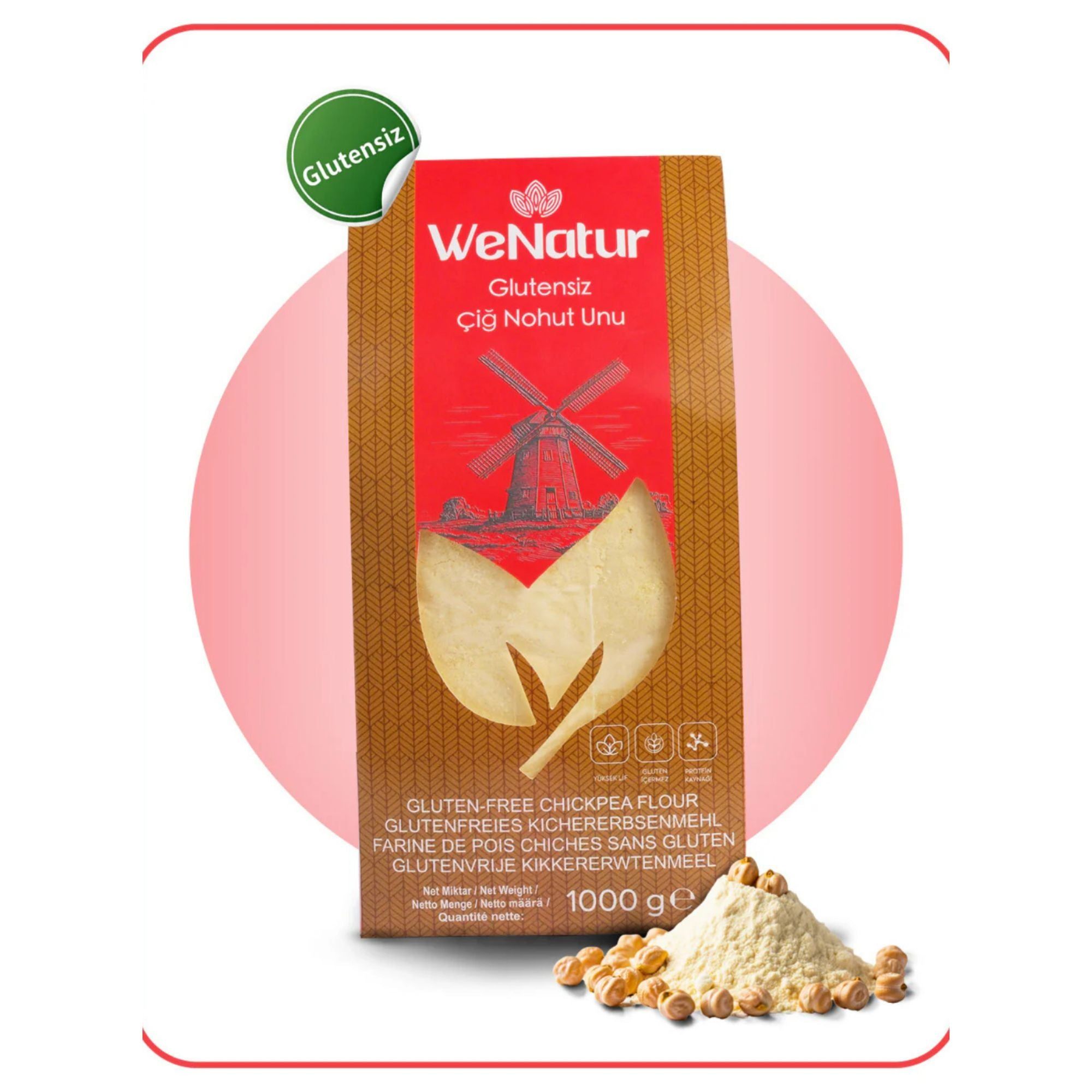 WeNatur Farine de pois chiches sans gluten