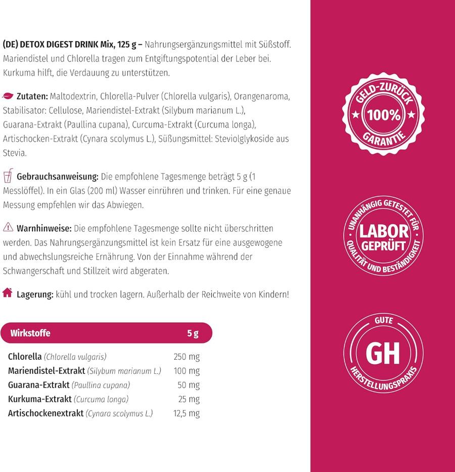 Nature's Finest Detox Digest - 2-in-1 spijsverteringsontgifting